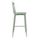 Bolero Windsor Hochhocker aus Aluminium, Grün, 2...