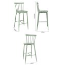 Bolero Windsor Hochhocker aus Aluminium, Grün, 2 Stück