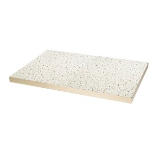 Rechteckige Tischplatte im Bolero-Terrazzo-Stil, 1100 x 700 mm