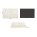 Rechteckige Tischplatte im Bolero-Terrazzo-Stil, 1100 x 700 mm