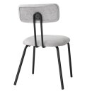 Bolero Fairfield Stühle, Schwarz-Grau-Mix (2er-Pack)