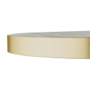 Bolero, vorgebohrte runde Tischplatte im Chevron-Design, 600 mm