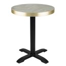 Bolero, vorgebohrte runde Tischplatte im Chevron-Design, 600 mm