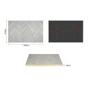 Bolero rechteckige Tischplatte im Chevron-Design, 1100 mm x 700 mm