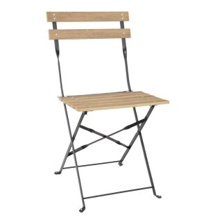 Bolero Klappstühle im Pavement-Stil, Holzoptik, Perth, 2 Stück