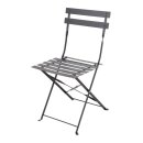 Bolero Steel Outdoor Dining Set Schwarz Tisch und zwei...