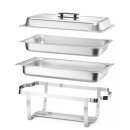 Hendi Chafing Dish 4x Komplett-Set für GN1/1 aus Edelstahl