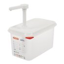 Araven Saucenspender 4,3 Liter mit Druckpumpenbedienung - GN 1/4, Polypropylen,