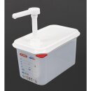 Araven Saucenspender 4,3 Liter mit Druckpumpenbedienung - GN 1/4, Polypropylen,