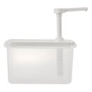 Araven Saucenspender 4,3 Liter mit Druckpumpenbedienung - GN 1/4, Polypropylen,