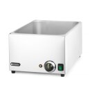 Hendi Bain-Marie komplett mit 3xGN1/3 Behälter mit Deckel und 1000W aus Edelstahl