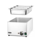 Hendi Bain-Marie komplett mit 3xGN1/3 Behälter mit Deckel und 1000W aus Edelstahl