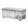 SNACK-Line, Kalte Theke, 4x GN1/1, Granit rosa-grau, 152x82x88,5 Klarglas ohne Zwischenablage, H=396mm