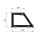 SNACK-Line, Kalte Theke, 5x GN1/1, Granit rosa-grau, 188x82x85.5 Glasaufbau Klarglas schwarzer Rand, ohne Zwischenablage H=396mm