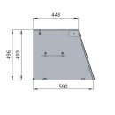 SNACK-Line, Kalte Theke, 6x GN1/1, Granit rosa-grau,...