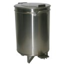 KBS Abfalleimer 380x380x605 mm 50 Liter Edelstahl  mit...