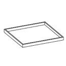 KBS Backofenblech 530 x 490 x 35 mm Edelstahl