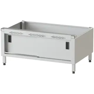KBS Untergestell für Teppanyaki Grill 1200x770x540 mm Schiebetüren Edelstahl