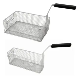 KBS Frittierkorb 1/1 für Fritteuse 8 Liter aus Drahtgeflecht 210x235x100 mm