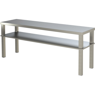 KBS Aufsatzbord 2 Etagen 1600x350x700 mm Chromnickelstahl CNS 18/10 AISI 304
