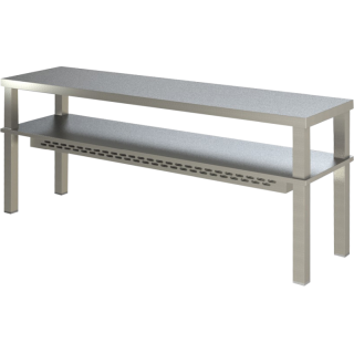 KBS Aufsatzbord 2 Etagen mit Wärmemodul 1000x350x700 mm 230 Volt 0,8 kW