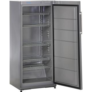 KBS Kühlschrank K296 mit LED-Innenbeleuchtung 270 Liter grau