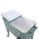 Icy Kühlbox auf Rädern Grün 91 cm – Große Party-Kühlbox mit Flaschenöffner
