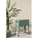 Icy Kühlbox auf Rädern Grün 91 cm – Große Party-Kühlbox mit Flaschenöffner