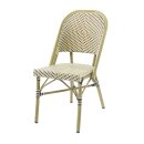 Paris Bistrostuhl Rattan Bambus-Look - aus Aluminium...