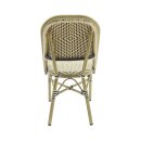Paris Bistrostuhl Rattan Bambus-Look - aus Aluminium für Indoor & Outdoor