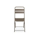 Breeze Bistrostuhl Metall Cappuccino - aus Metall, klappbar & robust