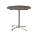 X Cross - Terrassentisch sandfarbenes Gestell +...