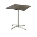 X Cross - Terrassentisch sandfarbenes Gestell +...