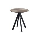 Infinity - Terrassentisch schwarzes Gestell + Tropenholz...