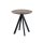 Infinity - Terrassentisch schwarzes Gestell + Tropenholz HPL-Platte Ø70 cm 1 Stück
