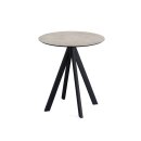 Infinity - Terrassentisch schwarzes Gestell + Moonstone...