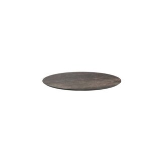 Infinity Tripod - Terrassentisch schwarzes Gestell + Riverwashed Holz HPL-Platte Ø70 cm 1 Stück