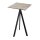 Infinity Tripod - Bartisch schwarzes Gestell + Moonstone HPL-Platte 70x70 cm 1 Stück