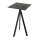 Infinity Tripod - Bartisch schwarzes Gestell + Galaxy-Marmor HPL-Platte 70x70 cm 1 Stück