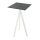 Infinity Tripod - Bartisch weißes Gestell + schwarze HPL-Platte 70x70 cm 1 Stück