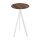 Infinity Tripod - Bartisch weißes Gestell + Tropenholz HPL-Platte Ø70 cm 1 Stück