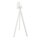 Infinity Tripod - Bartisch weißes Gestell + Tropenholz HPL-Platte 70x70 cm 1 Stück