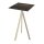 Infinity Tripod - Bartisch sandfarbenes Gestell + Riverwashed Holz HPL-Platte 70x70 cm 1 Stück