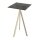 Infinity Tripod - Bartisch sandfarbenes Gestell + Galaxy-Marmor HPL-Platte 70x70 cm 1 Stück