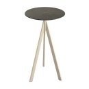 Infinity Tripod - Bartisch sandfarbenes Gestell +...