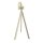 Infinity Tripod - Bartisch sandfarbenes Gestell + Midnight-Marmor HPL-Platte Ø70 cm 1 Stück