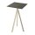 Infinity Tripod - Bartisch sandfarbenes Gestell + Midnight-Marmor HPL-Platte 70x70 cm 1 Stück