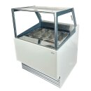 Combisteel Speiseeisvitrine für 6x5 Liter und fahrbar