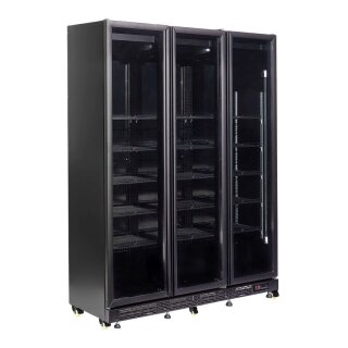 Combisteel Kühlschrank  mit 3 Glastüren 15 Roste und Türrahmenheizung 1200 Liter