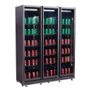 Combisteel Kühlschrank  mit 3 Glastüren 15 Roste und Türrahmenheizung 1200 Liter